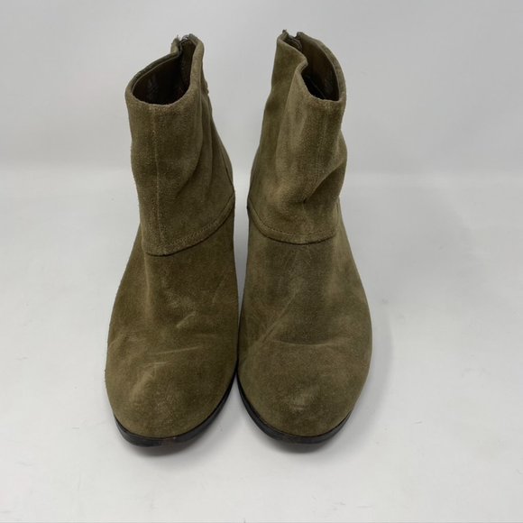 Sam Edelman Womens Olive Green Suede Ankle Heel Bootie  Size 8 - Picture 5 of 12